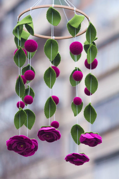 Flower Baby Mobile - WoollyFox