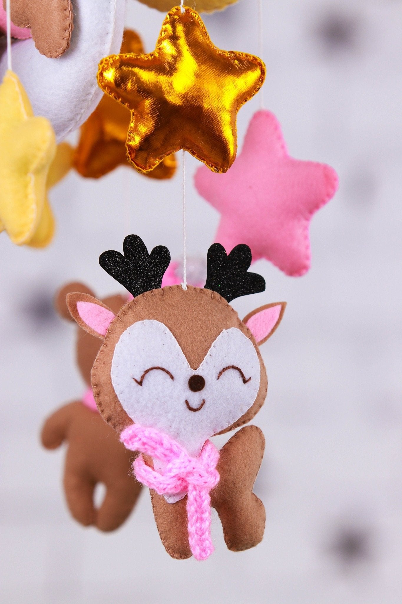 Forest Animal Mobile For A Girl - WoollyFox