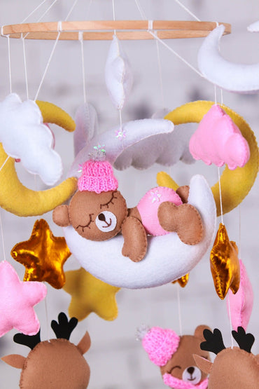 Forest Animal Mobile For A Girl - WoollyFox