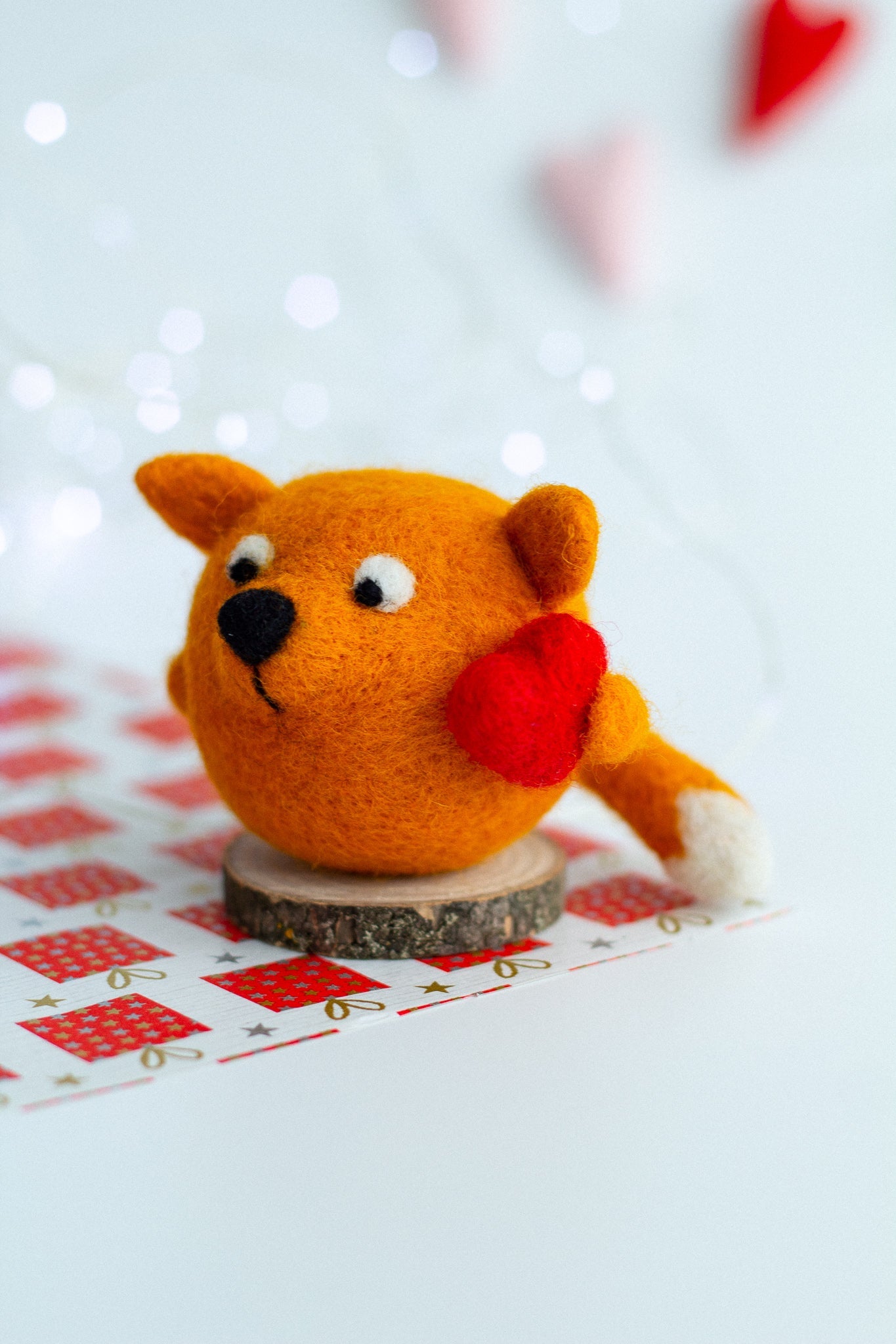 Gift Wool Fox With Heart - WoollyFox