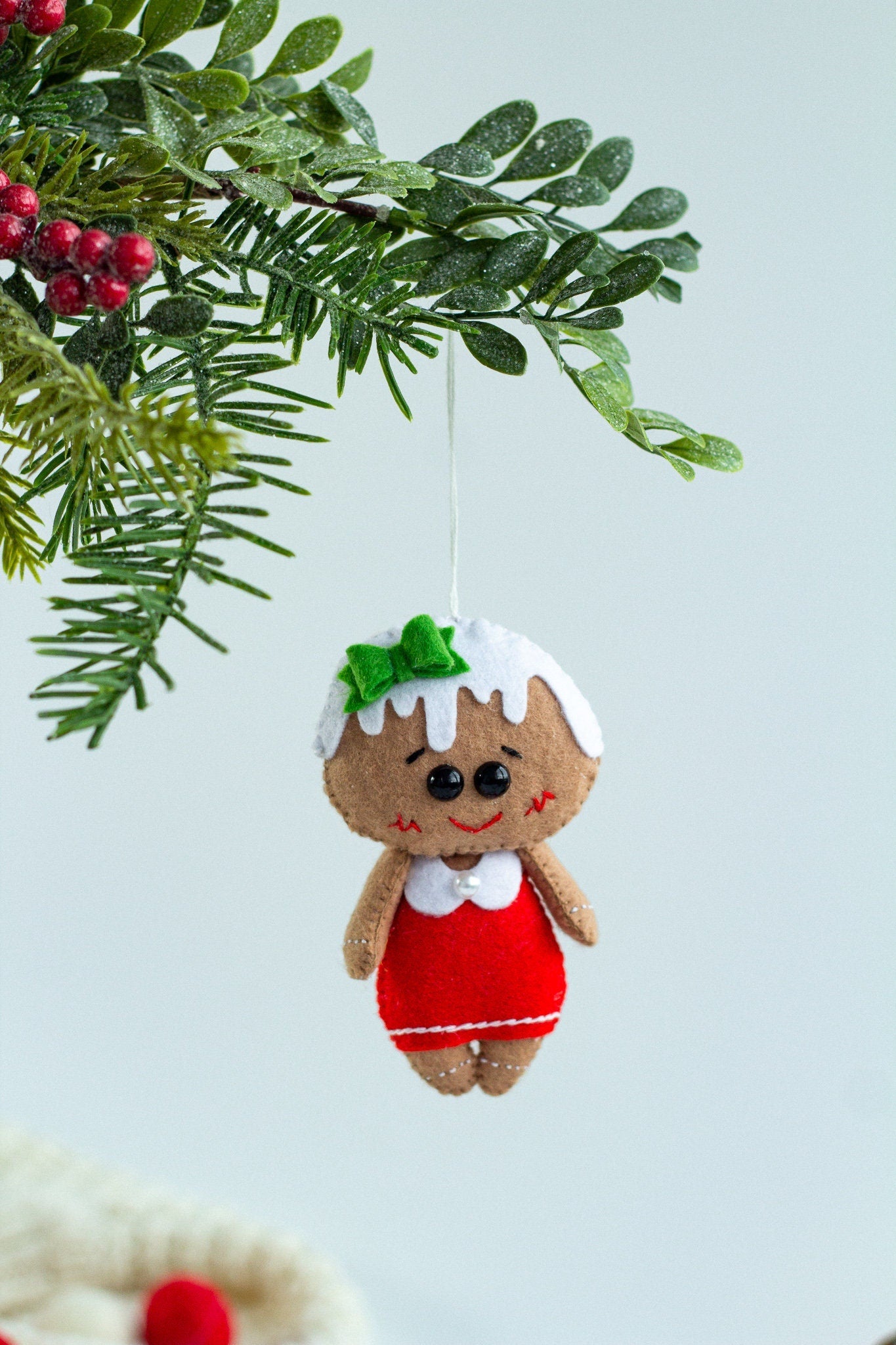 Gingerbread Girl Ornament - WoollyFox