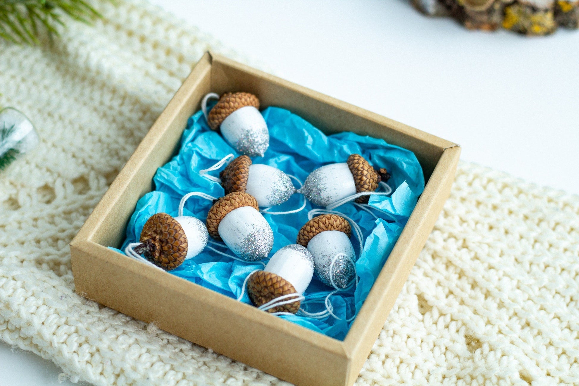 Hand Painted Acorns Set - WoollyFox