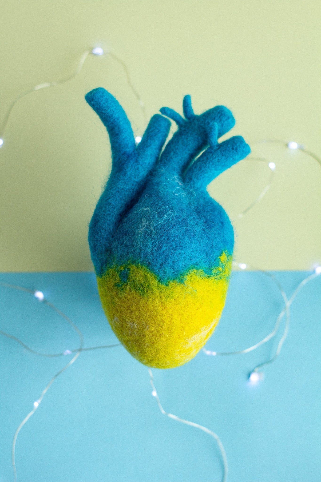 Heart In Ukrainian Colors - WoollyFox