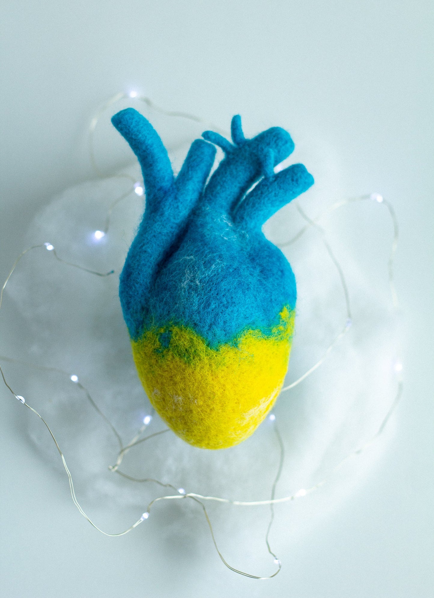 Heart In Ukrainian Colors - WoollyFox