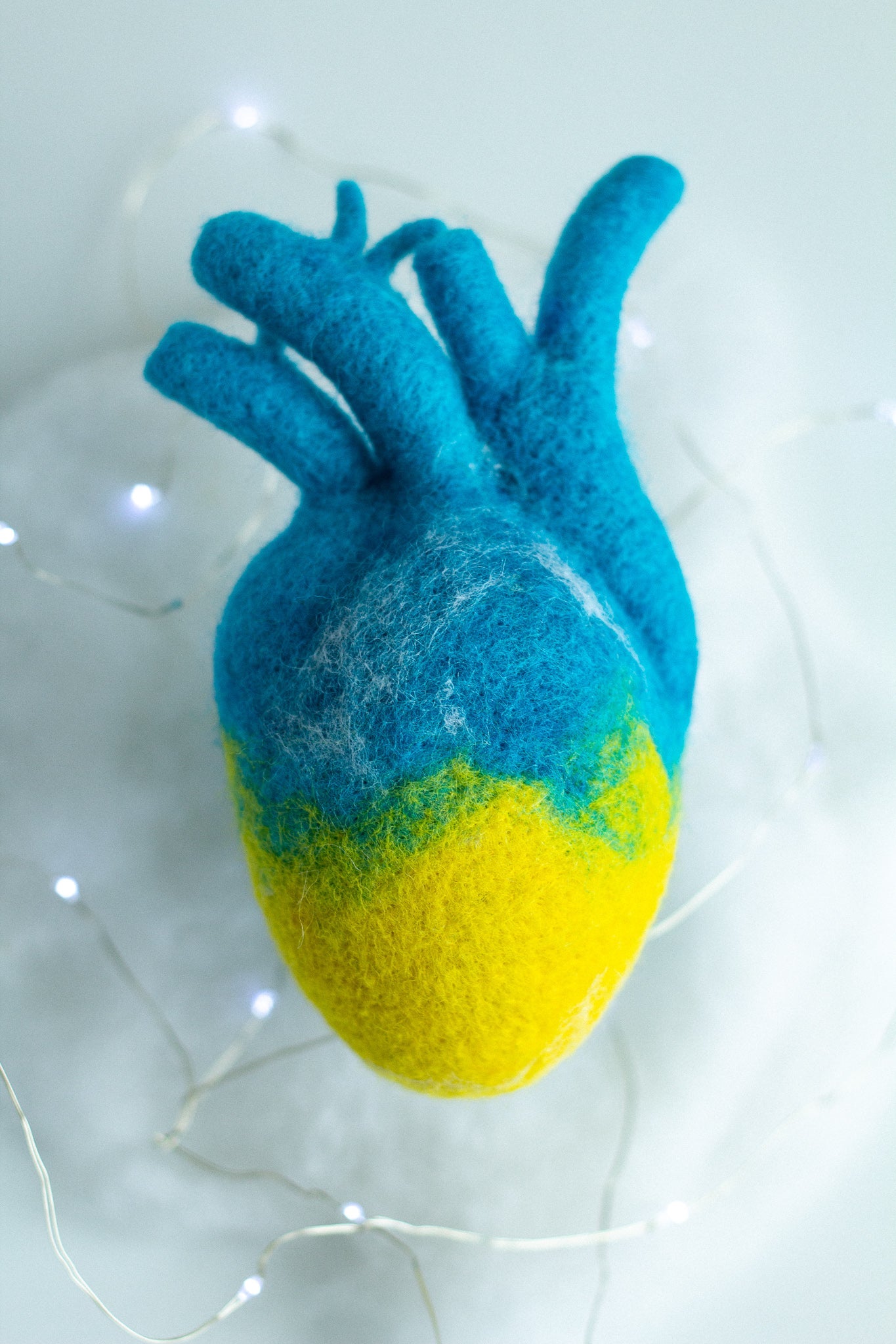 Heart In Ukrainian Colors - WoollyFox