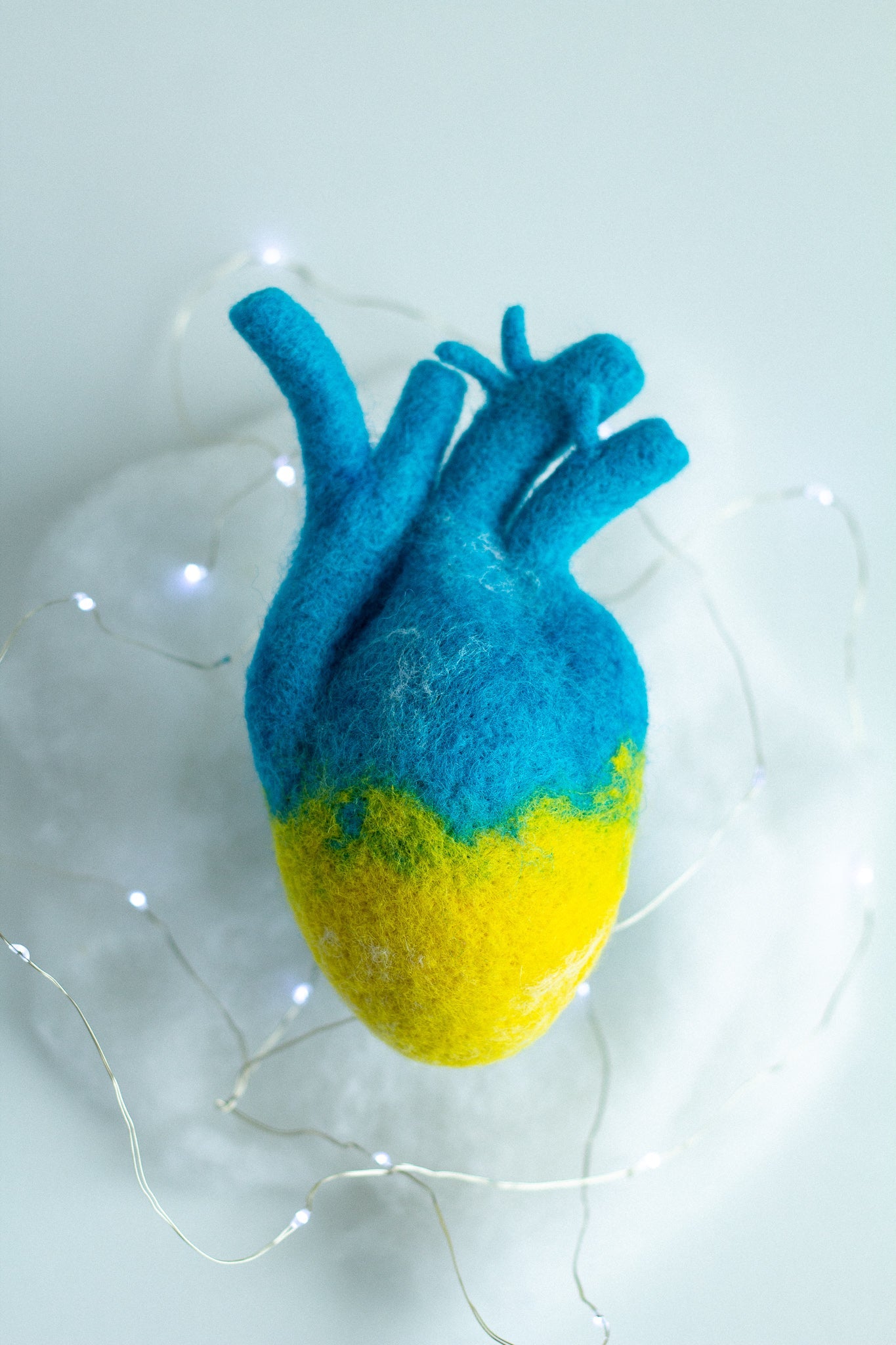 Heart In Ukrainian Colors - WoollyFox
