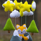 Forest animal baby mobile