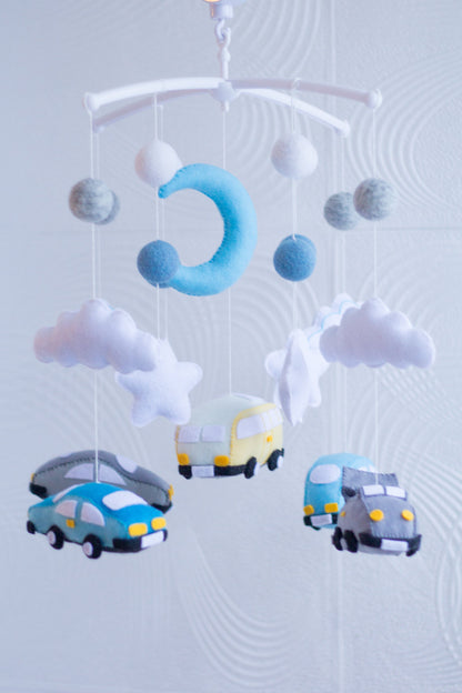 Car And Sky Boy Baby Mobile