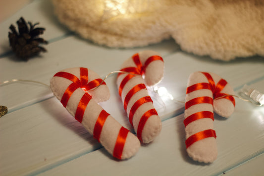 Candy cane Christmas ornament