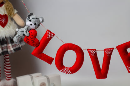 Valentines Garland Wall Hanging wedding banner