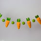 Easter carrot garland