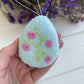 Felt eggs with flowers