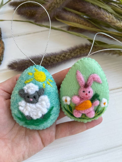 Felt Easter decorations, 