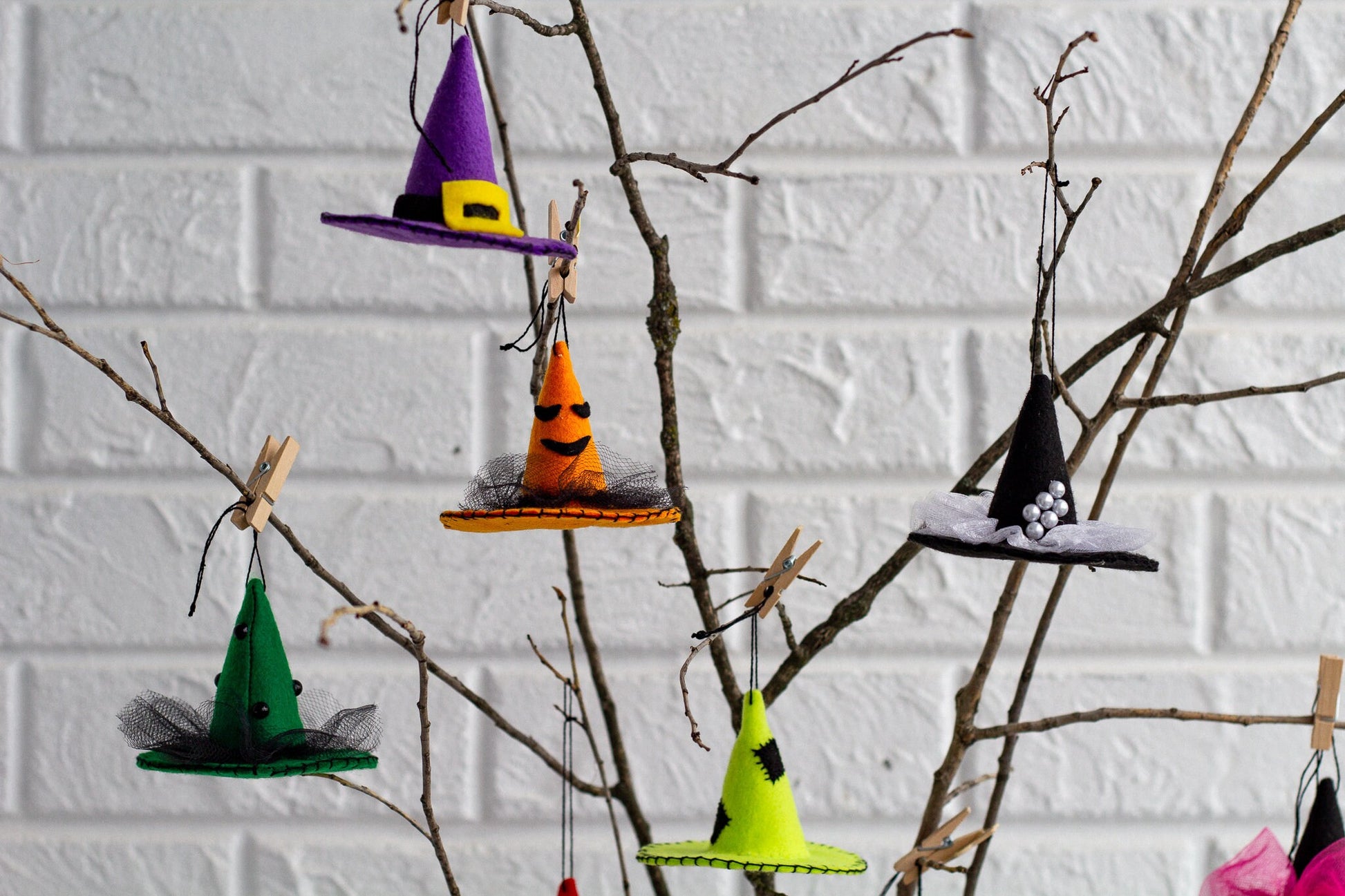 Hanging Witch Hats, Halloween Decorations