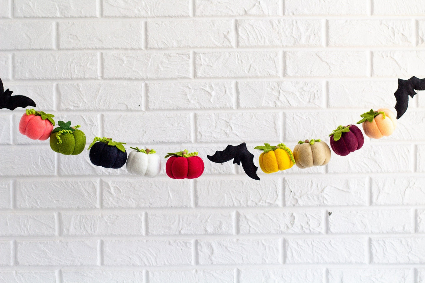 Felt Pumpkin Garland