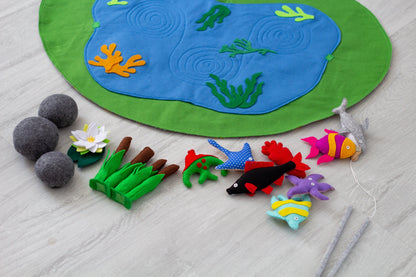 Felt fishing set 