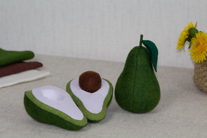 Felt Avocado Toy Set