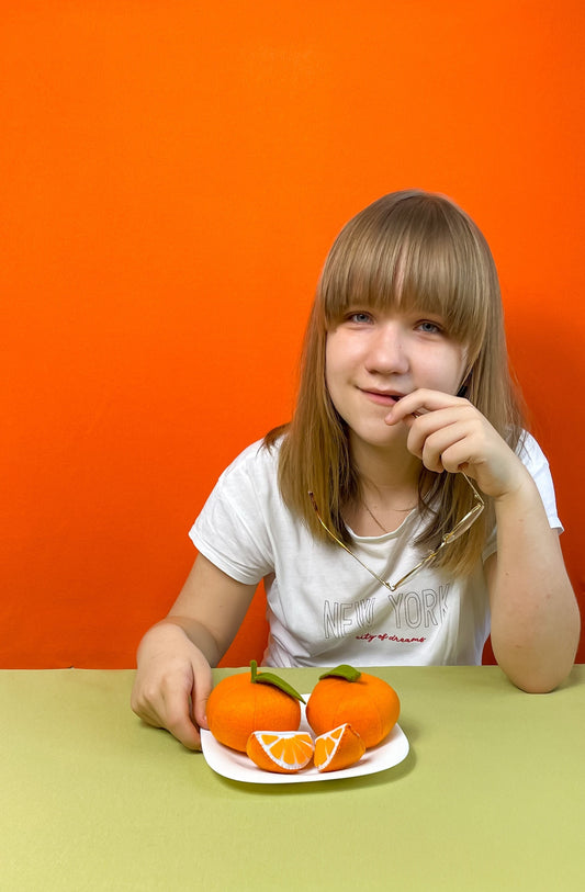 Orange play food