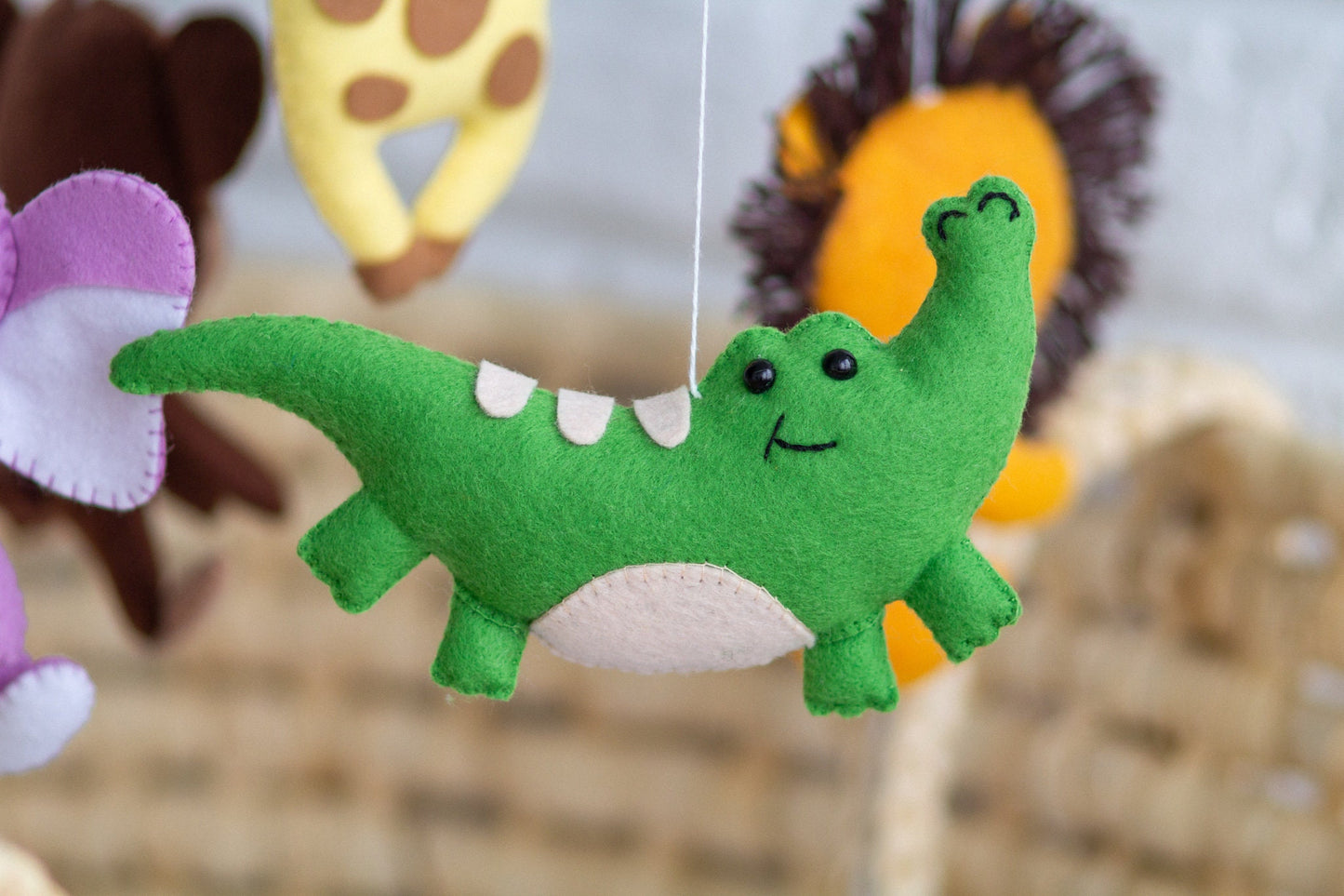 Newborn baby gift, Safari baby crib mobile