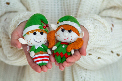 Christmas elf boy and girl