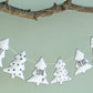 Christmas Garland Christmas trees in felt decorations