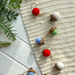 Christmas wool acorn decorations 