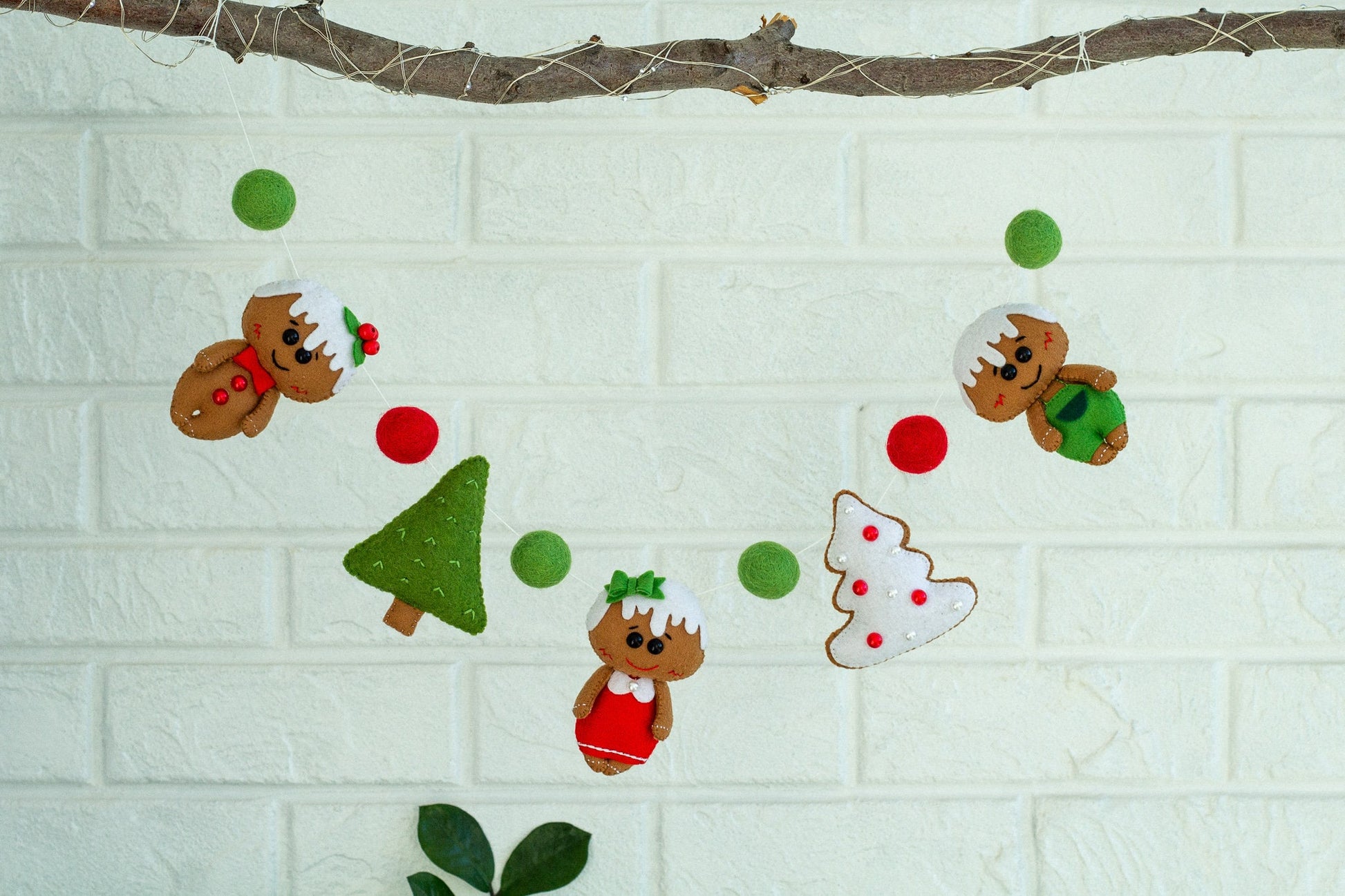 Christmas Garland Gingerbread decor
