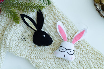 Felt Rabbit Ornaments
