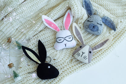 Christmas Rabbit ornaments