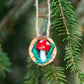 Walnut shell miniature Christmas Tree Ornaments