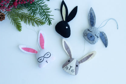 Christmas Bunny tree decor