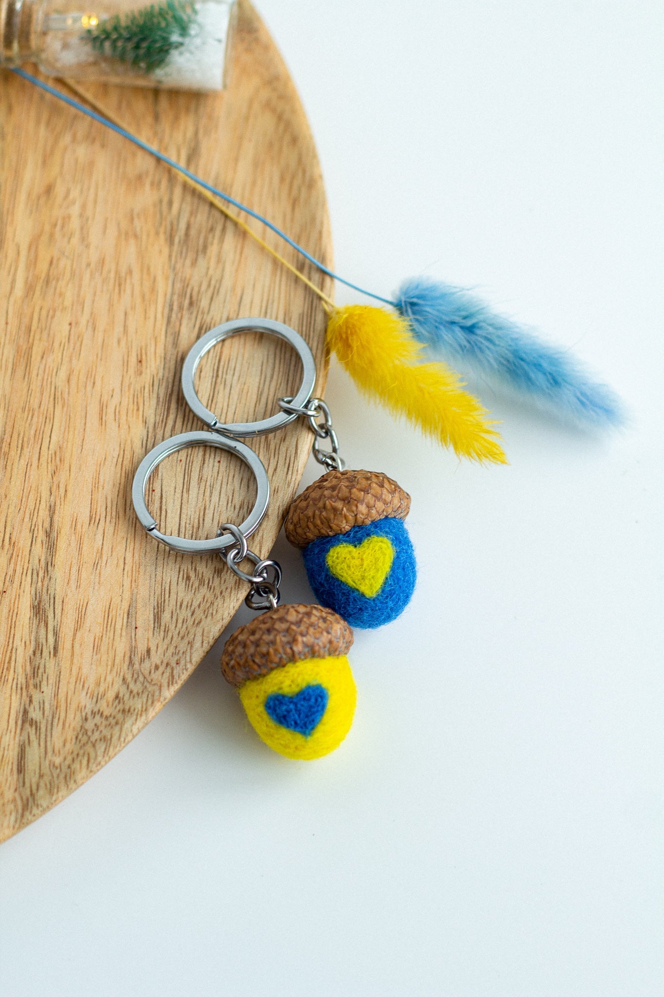 Keychains Acorn "With Ukraine in Heart" - WoollyFox