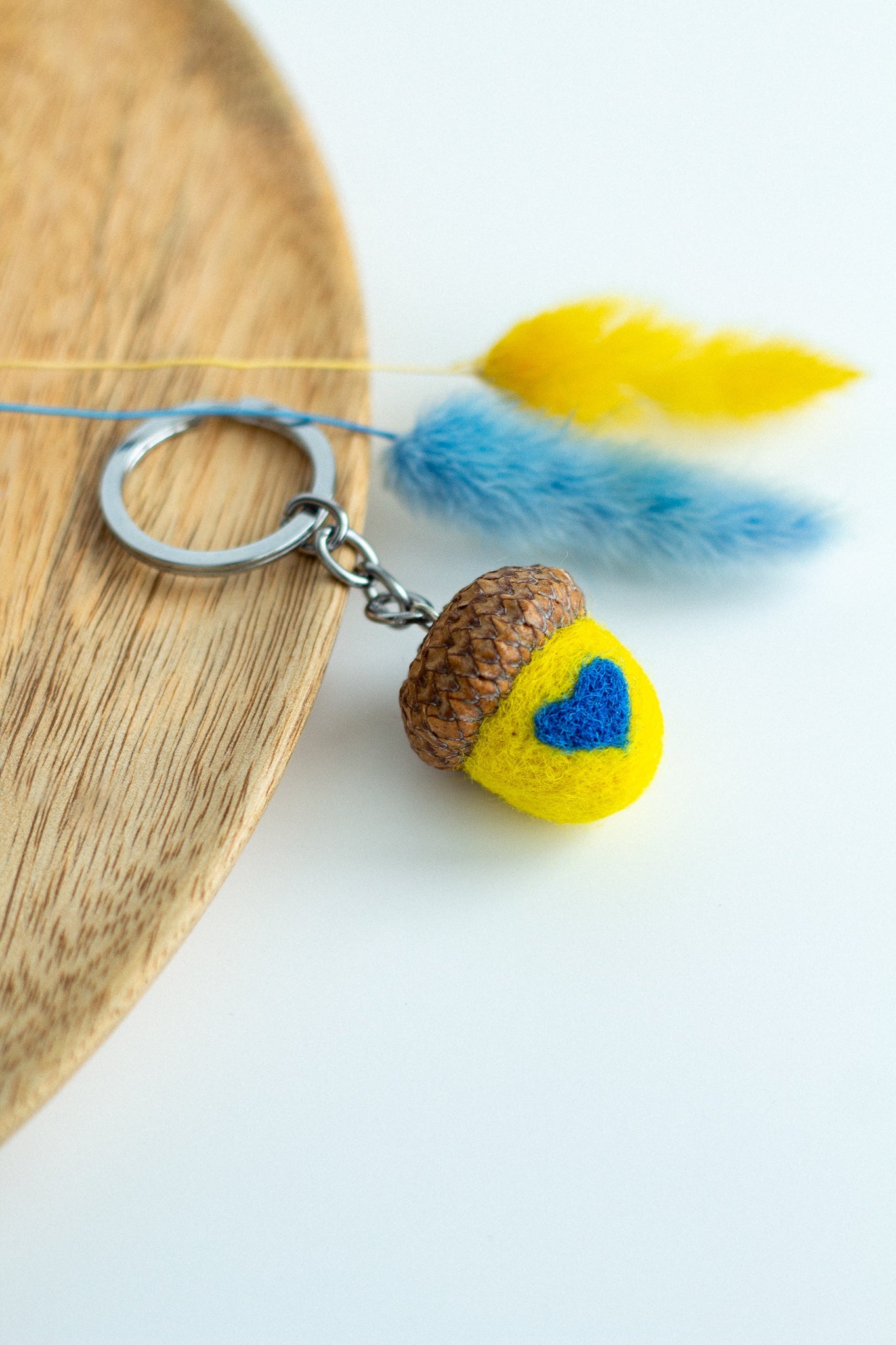 Keychains Acorn "With Ukraine in Heart" - WoollyFox