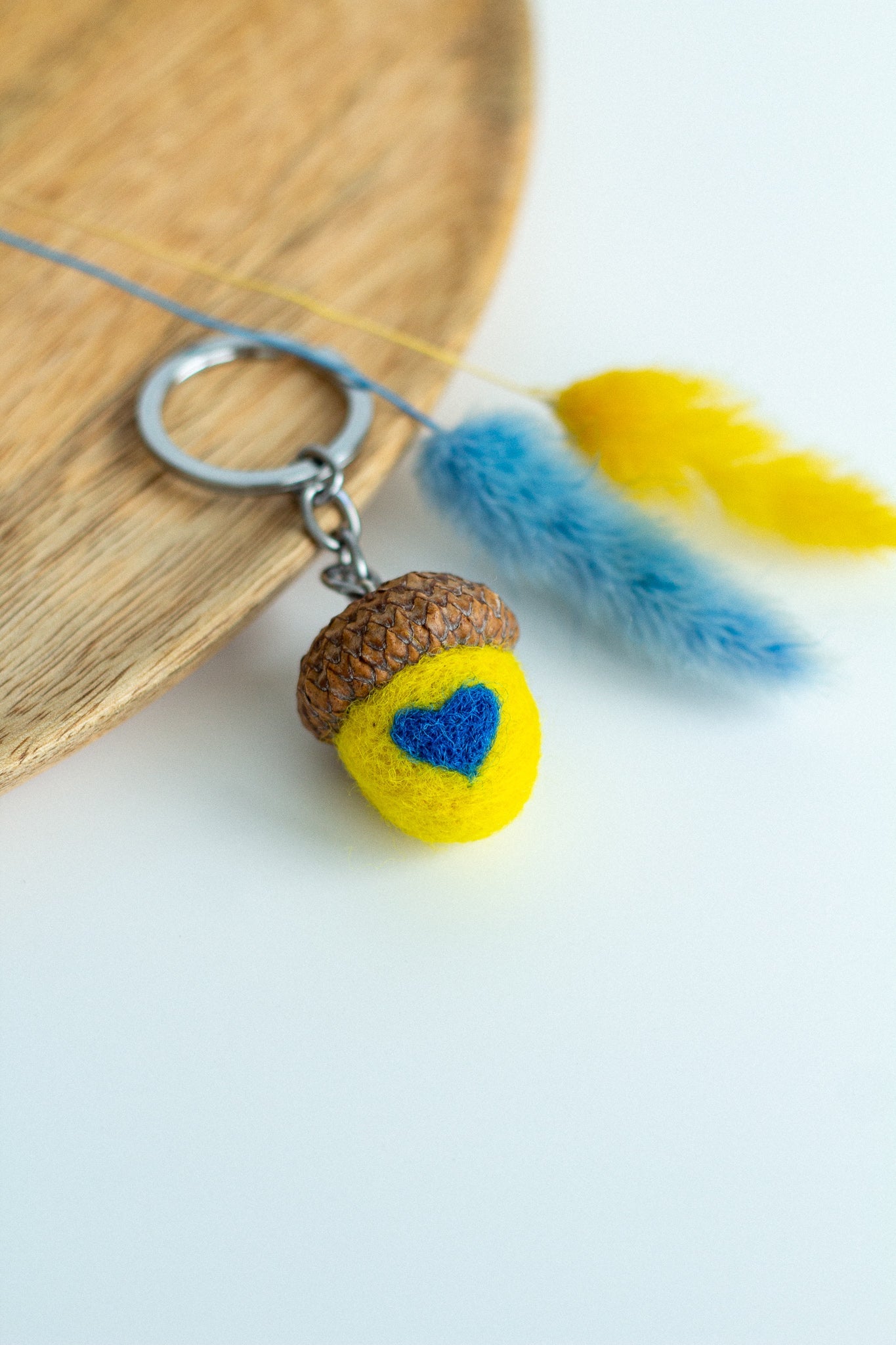 Keychains Acorn "With Ukraine in Heart" - WoollyFox