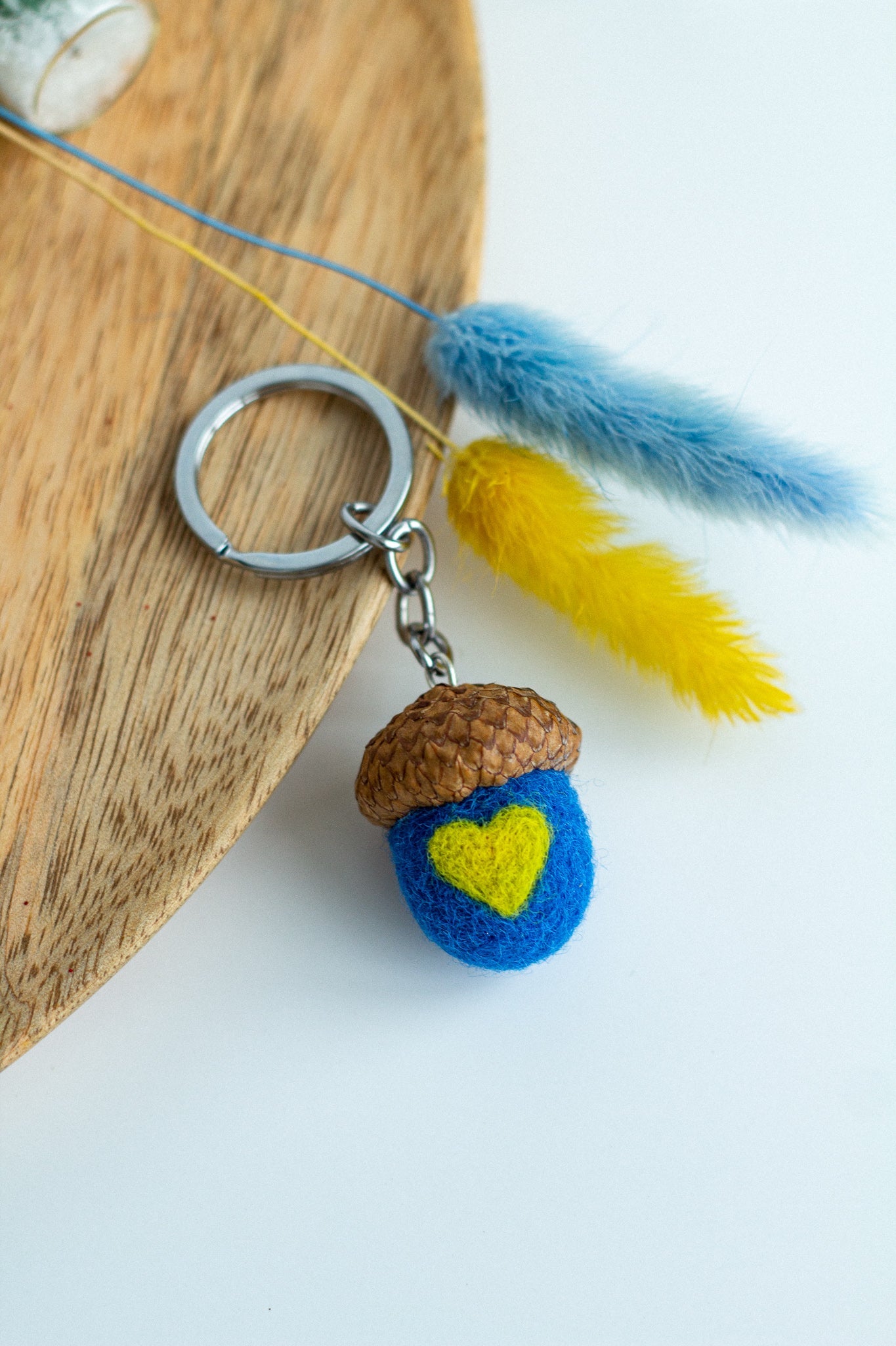 Keychains Acorn "With Ukraine in Heart" - WoollyFox