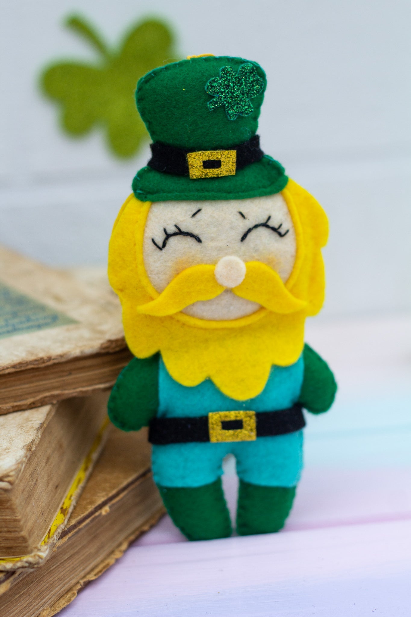 Leprechaun ornaments, St Patricks ornaments - WoollyFox