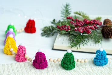 Mini Knit Hat Ornament Garland - WoollyFox