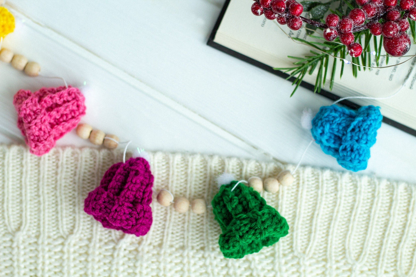 Mini Knit Hat Ornament Garland - WoollyFox