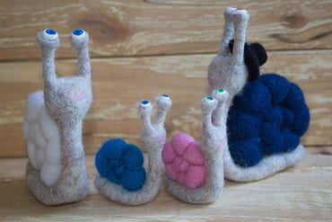 Needle Felted Snail - WoollyFox