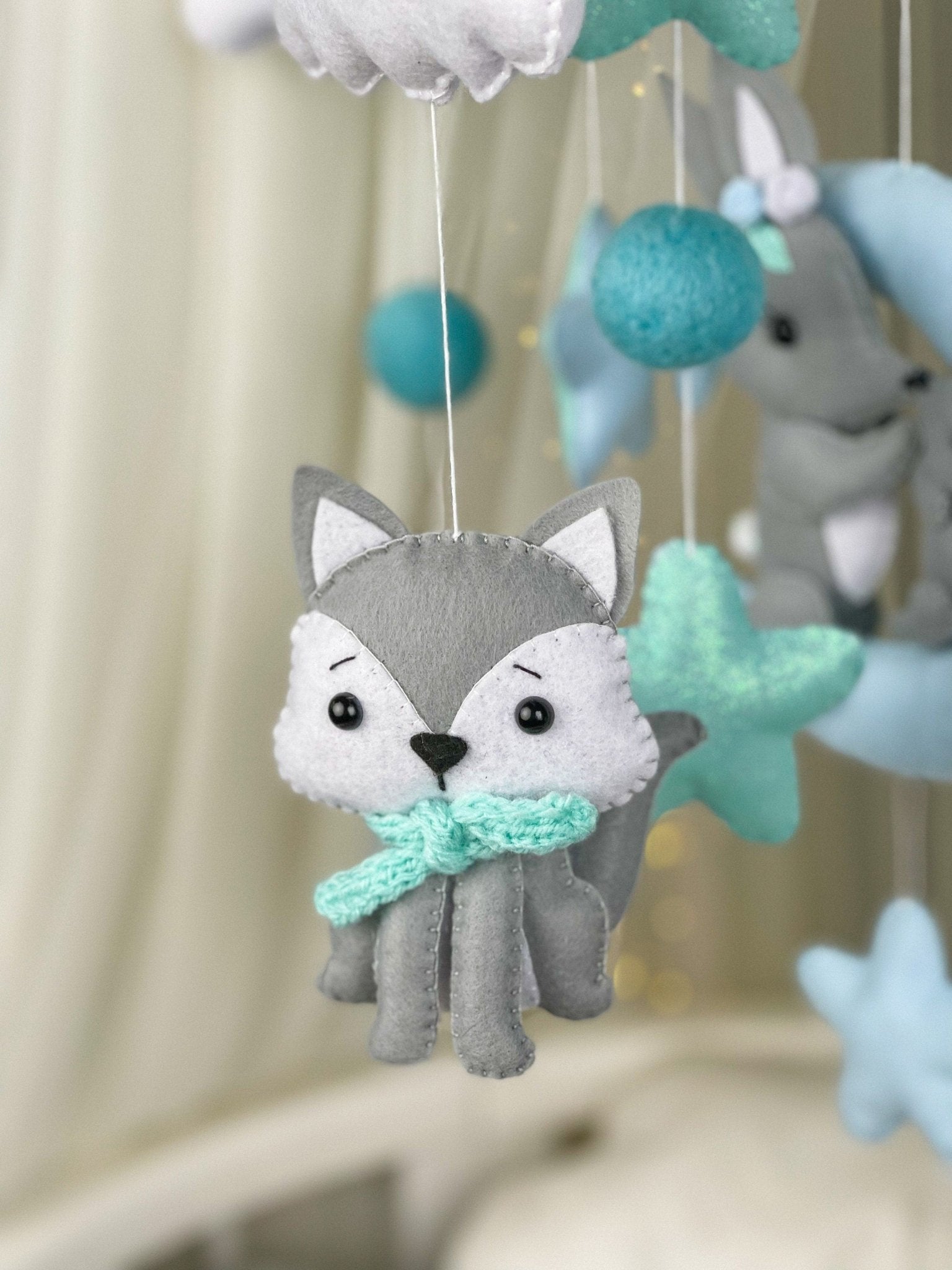 Neutral Baby Crib Mobile - WoollyFox