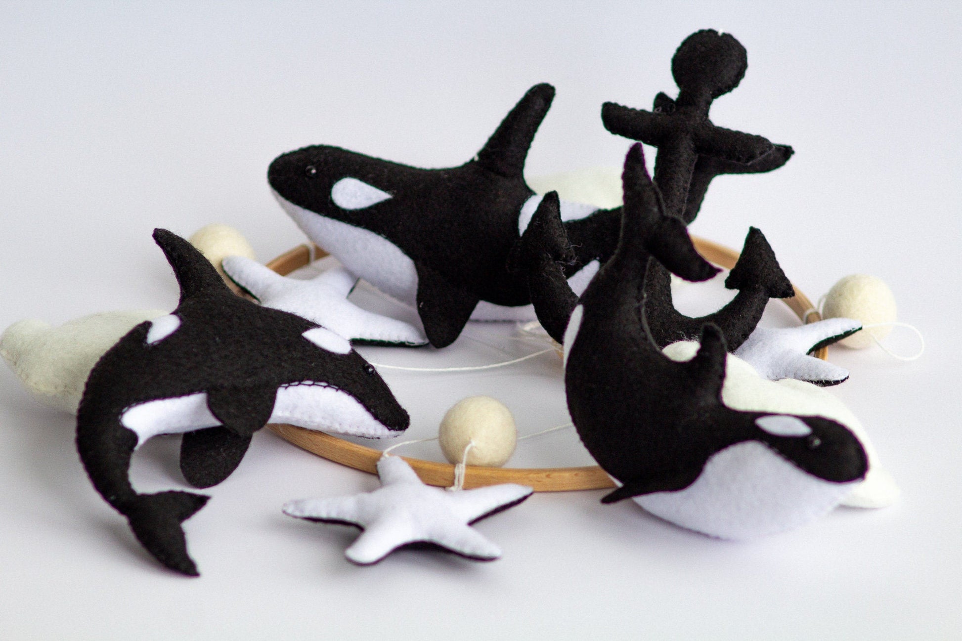 Orca Baby Mobile - WoollyFox