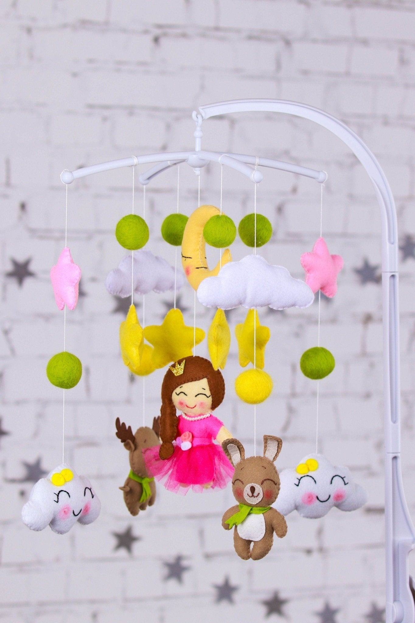 Princess Musical Baby Mobile - WoollyFox