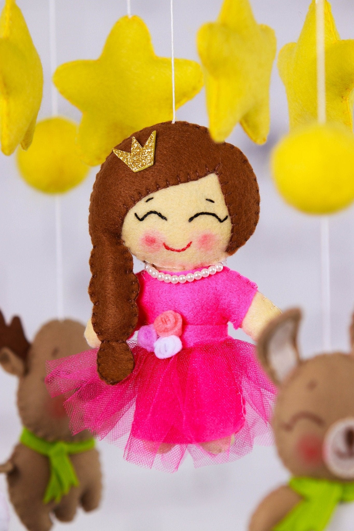 Princess Musical Baby Mobile - WoollyFox