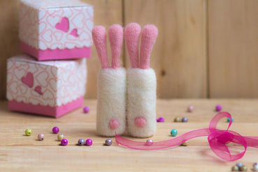 Rabbit Ornament Valentine's Gift - WoollyFox