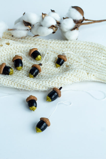 Set of Painted Acorns - WoollyFox