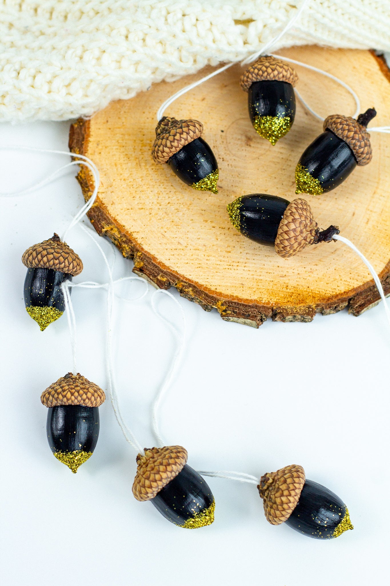 Set of Painted Acorns - WoollyFox