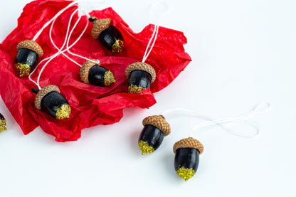 Set of Painted Acorns - WoollyFox