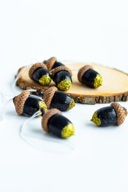 Set of Painted Acorns - WoollyFox