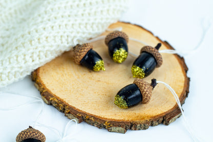 Set of Painted Acorns - WoollyFox