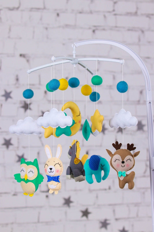 Sky Animals Baby Mobile - WoollyFox